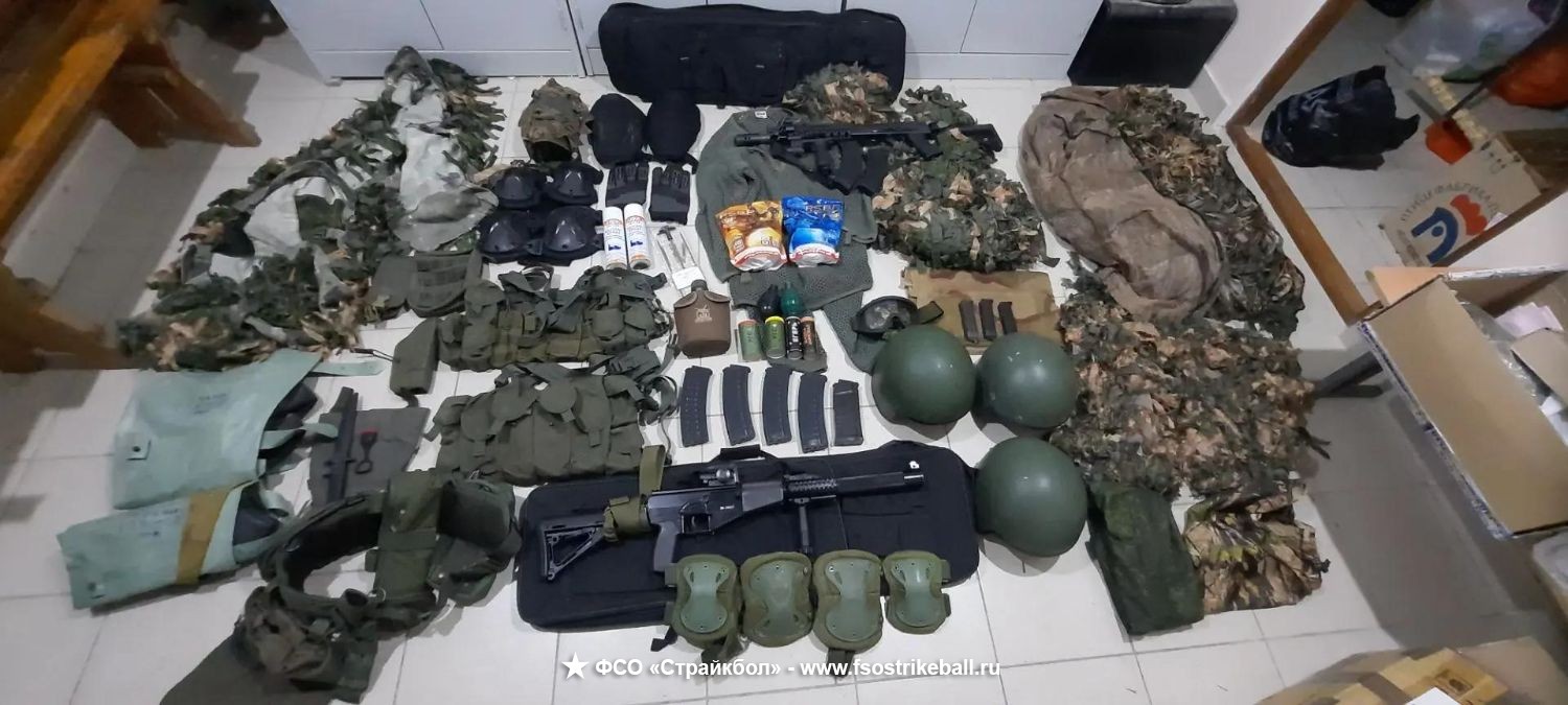 Страйкбольный комплект «под ключ» (АС ВАЛ от НПО АЕГ, АК-74М, снаряжение)