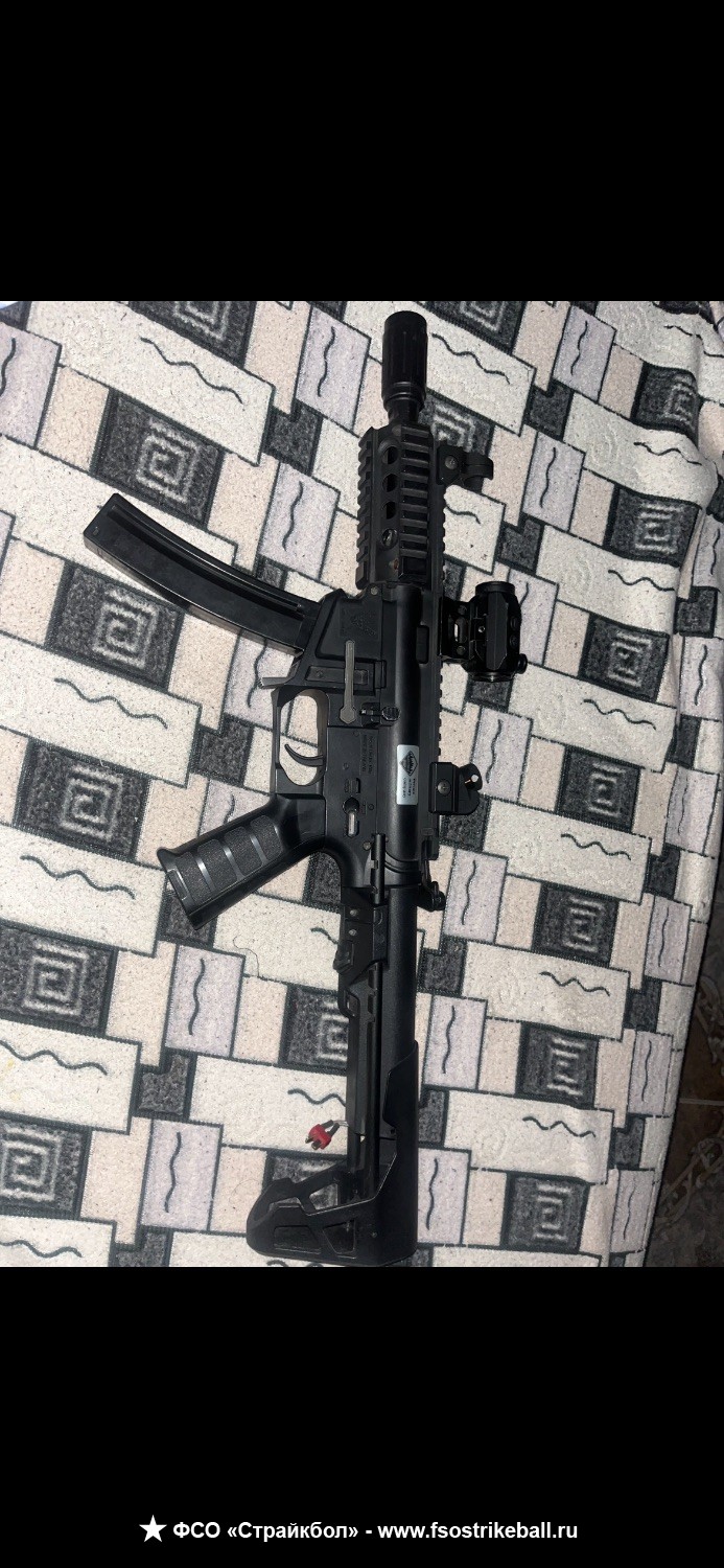 (King Arms) PDW 9mm SBR Shorty (Black) (KA-AG-229-BK)