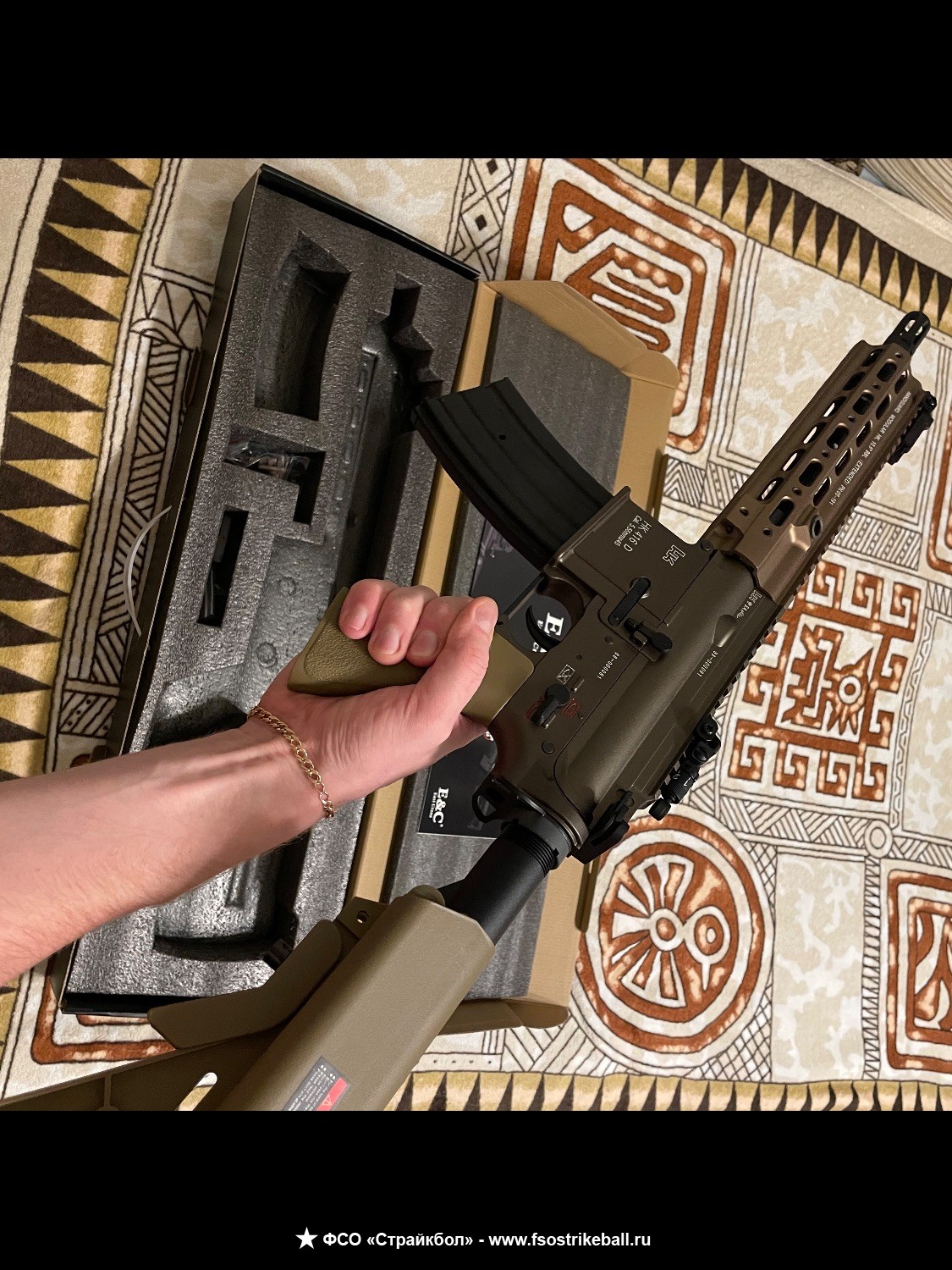 Привод East Crane H&K416 с цевьем Geissele SMR 10,5 BR