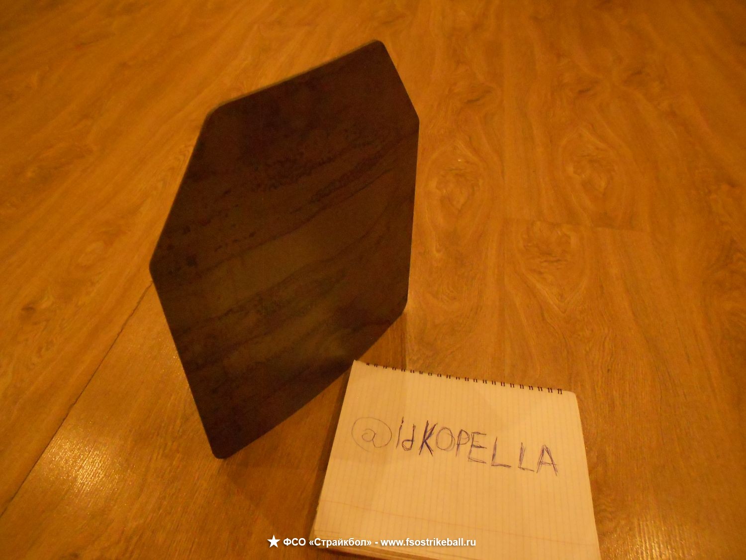 Массогабаритный макет бронеплиты SAPI для бронежилета или плитника